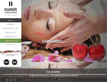Tablet Screenshot of laboratorios-duaner.com